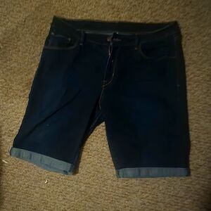 Stylish Dark Blue Jean Shorts